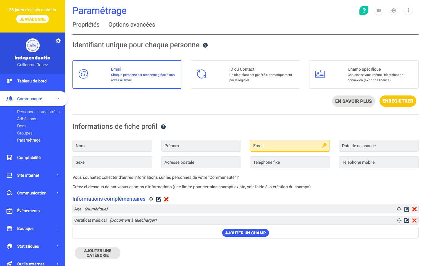 assoconnect membres