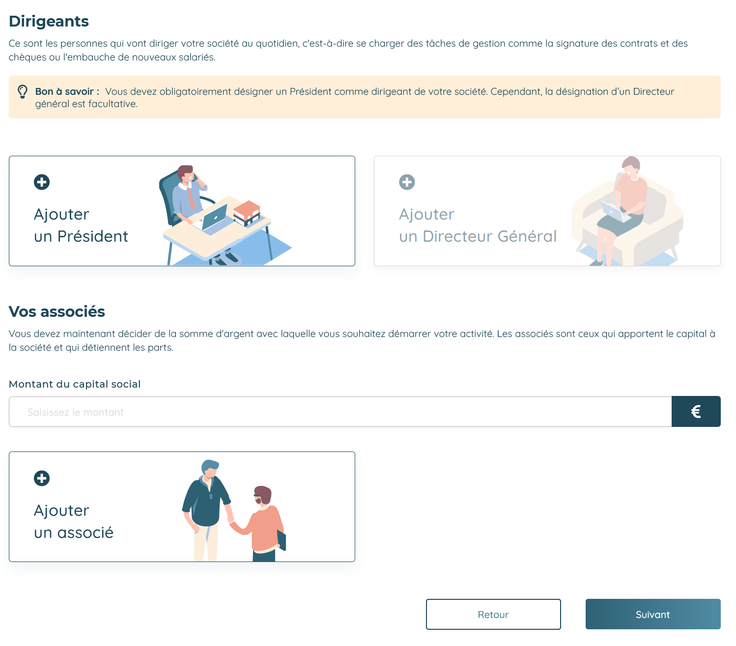 Simplitoo étape dirigeant