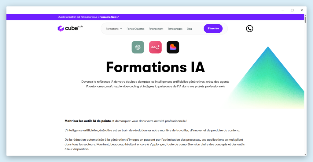 Top 8 des Formations IA | Comparatif 2026 pour Bien Choisir