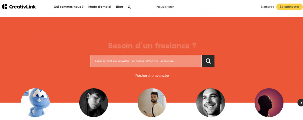Plateforme freelance creativlink