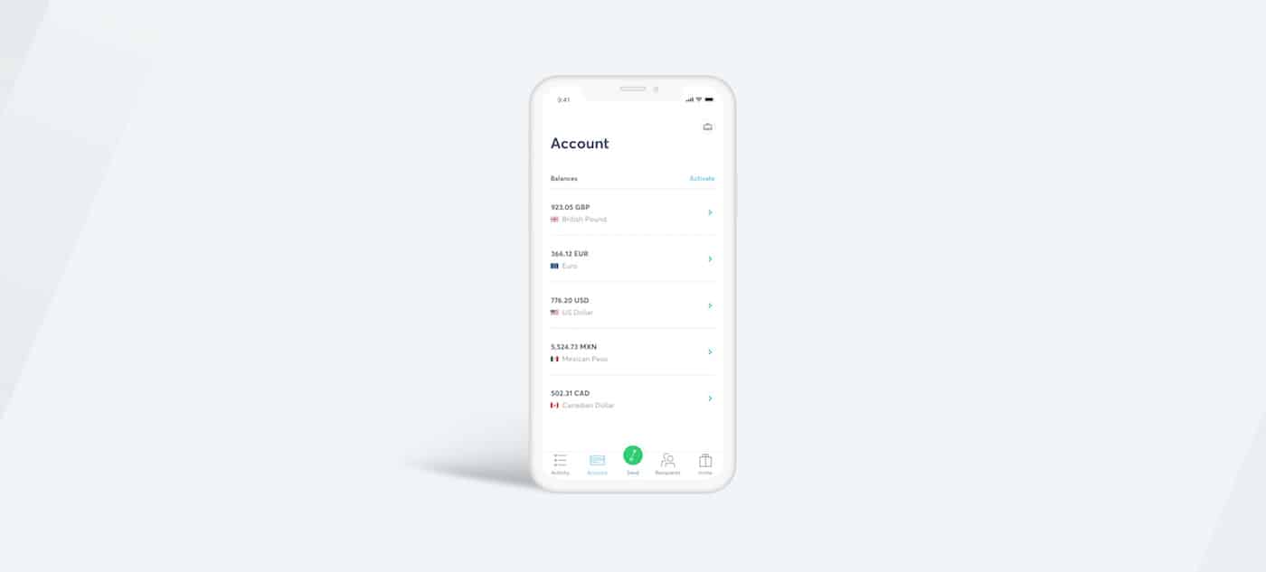transferwise mobile