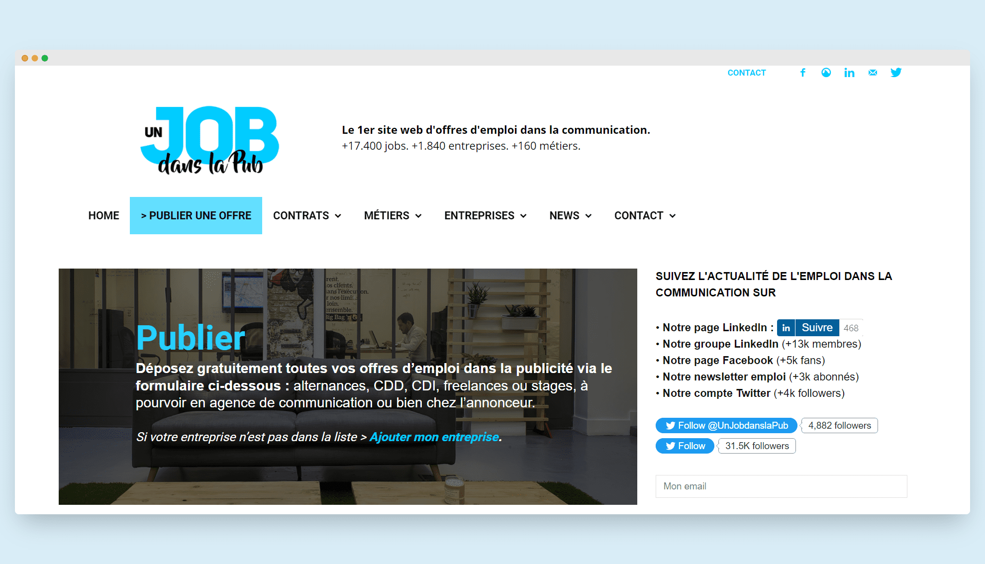 Un Job dans la Pub