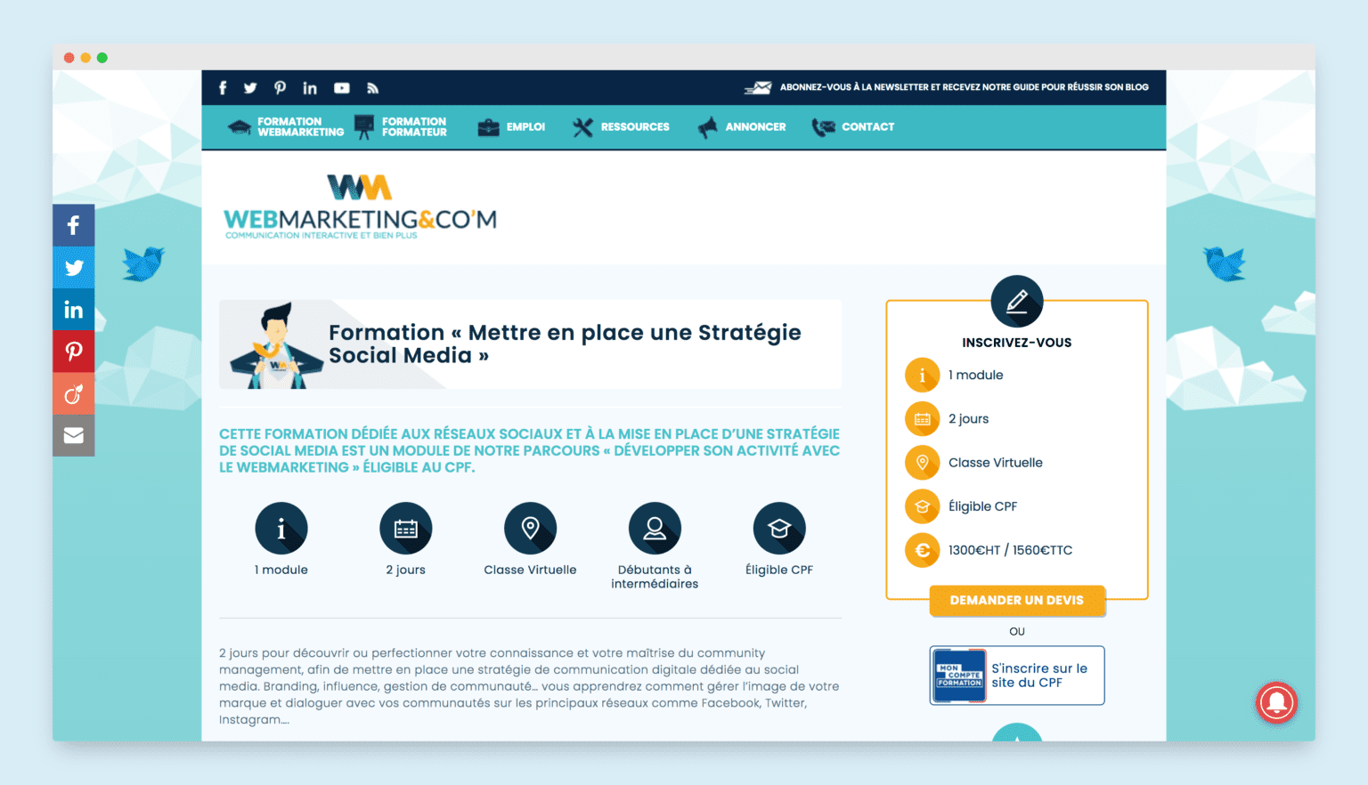 Les 4 Meilleures Formations Réseaux Sociaux En Ligne en 2026